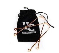 Wonder Care Lot de racloirs de langue en cuivre pour couples | Zig zag en cuivre + nettoyeur de langue Twister | Grattoir de langue pour adulte | Ensemble ayurvédique combo racloir langue