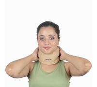 Wonder Care Minerve Soulage les douleurs cervicales et soutien du cou en mousse souple pour garder les vertèbres stables pour soulager la pression de la colonne cervicale pour femmes et hommes_Beige_S