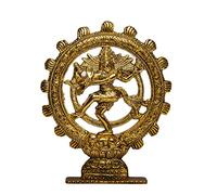 Wonder Care Natraz Statue sculptée_Dancing Shiva_ dans Les moindres détails en Finition Ivoire Antique - | Décoration intérieure_Mandir_Gift_Idol du Dieu Hindou_Shiv_Ntraj_Statue_in