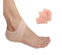 Wonder Care Protège-talons en silicone pour talons hydratants, talons fissurés, soulagement des ampoules, éperons calcanéens et fasciite plantaire, chaussettes à talons en gel, extensibles | Unisexe