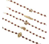 Wonder Care Rakhi pour Rakshabandhan Designer Rudraksha Rakhi pour Bhaiya et Bhabi Raksha Bandhan Couple Rakhi Lot de 5 cadeaux pour frère et Bhabhi