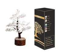 Wonder Care Soins à Domicile Arbre de Cristal Cristaux et Pierres Arbre décoratif en Cristal Cadeaux en Cristal Arbre de Pierres précieuses Arbre de Noël Arbre véritable (Arbre de Quartz Transparent)