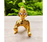 Wonder Care WC_Laddu Gopal Krishna Statue for Janmashtami - Hindu God of Love and Divine Joy Kanha Krishna Idol, Baby Krishna Murti - Religious Gift - Home Decor Item