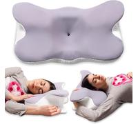 Wonder Comfortpad Coussin de sommeil orthopédique en mousse à mémoire de forme, idéal pour les personnes dormant sur le dos, sur le devant et sur le côté, forme cervicale, société britannique