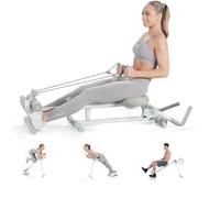 WONDER CORE Rameur 4 en 1 pour la maison, presse à jambes, appareil de fitness romain pour cardio et musculation, peu encombrant, entraînement complet du corps, jusqu'à 242 kg