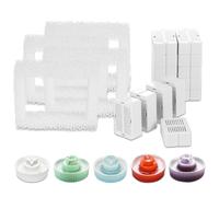 Wonder Creature Filtre pour fontaine à chat Aurora, Cupcake et fontaine à eau à 360° en acier inoxydable pour chat, 16 filtres à charbon et 4 filtres en mousse en céramique pour fontaine à chat