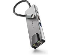 Wonder Dock Supra - Adaptateur Multiport Usb-C 4 En 1 En Aluminium, Usb 3.0, Usb-C Avec Charge 100W, 4K Hdmi 30Hz Rj45, Compatible Windows 11/10 / 8/8.1/7 / Xp/Vista, Mac Os Et Linux[Z946]