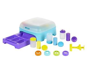 Wonder Factory Never Dry Station de Création pour Pâte à Modeler - Contient 8 Tubes de 59 ML de Pâte à Modeler Colorée, Ne Sèche Pas, sans Gluten, et Sent Bon, Jeux Créatifs pour Enfants