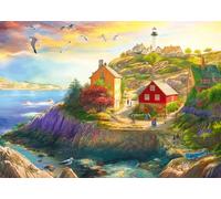 Wonder Forge Puzzle Phare de Goat Hill de 1000 pièces pour Adultes | Pièces Uniques et Parfaitement ajustées | Images Amusantes et éclatantes | Exclusivité Amazon