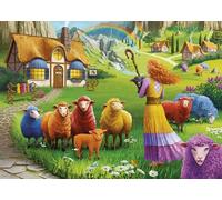 Wonder Forge Happy Sheep Yarn Shop Puzzle de 1000 pièces pour adultes | Pièces uniques et parfaitement ajustées | Imagerie amusante et vibrante | Exclusivité Amazon