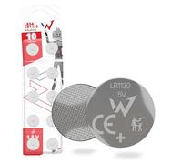 Wonder Full Energy - Lot de 10 LR1130 1.5V Alcalines Piles Boutons - Jusqu’à 970h d’autonomie - Idéal Livres Musicaux Calculatrices, Jouets, Montres, Outils de Mesure