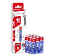 Wonder Full Energy - Lot de 11 Piles Alcalines AA/LR6 1.5V - Piles Longue Durée - Haute Fiabilité, 0% Plastique - Idéales pour Télécommandes, Jouets, Lampes de Poche, Radios, Appareils Quotidiens