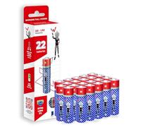 Wonder Full Energy Lot de 22 Piles Alcalines AA LR06 1,5V, Antifuite, 5 Ans | Énergie stable et durable, protège le compartiment à piles, se conservent jusqu'à 5 ans, pour télécommandes, prêtes à servir