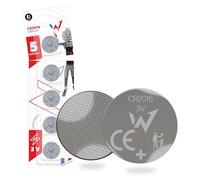 Wonder Full Energy - Lot de 5 CR2016 Lithium 3V Piles Bouton - Longue Durée, Sécurité Enfant - Piles Plates pour Télécommandes, Montres, Jouets, Appareils Électroniques