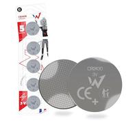 Wonder Full Energy - Piles Boutons CR2430 Lithium 3V Longue durée - Pack de 5 Piles - Emballage sécurisé - Idéales pour Les Petits appareils électronique.