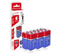 Wonder Full Energy Lot de 6 Piles Alcalines 9V 6LR61, 600 mAh, Longue Durée | Énergie stable et durable, se conservent jusqu'à 5 ans, emballage éco-responsable, pour détecteurs de fumée, prêtes à servir
