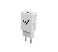 Wonder Full Power - Chargeur Secteur 5W - 1 Port USB-A - Charge Universelle Smartphone/Tablette - Compact & Léger - Eco-Conçu - Blanc - Prise EU