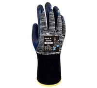 Wonder Grip WG-333 Rock & Stone - gant de travail avec double revêtement en latex; gants de protection contre les coupures, le froid et la chaleur pour une préhension sûre; L / 09