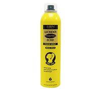 Wonder Lace Bond Spray gel pour queue de cheval 236,8 g - Tenue méga pour cheveux fins, résistant à l'humidité, séchage rapide, léger, finition sans écailles, idéal pour les queues de cheval élégantes