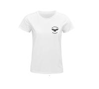 Wonder Maman Logo Noir T-Shirt - Idéal pour Offrir en Cadeau (FR/ES, Alpha/Lettres, M, Taille Normale, Taille Normale, Blanc)