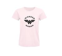 Wonder Maman T-Shirt - Le pour Votre Super Maman (FR/ES, Alpha/Lettres, L, Taille Normale, Taille Normale, Rose)