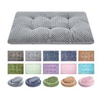 Wonder Miracle Lit Pelucheux Deluxe pour Animal de Compagnie, lit Super Pelucheux idéal pour Cages de Chien, Lavage en Machine et séchage au sèche-Linge (38,1 x 58,4 cm, Taille S-Gris)