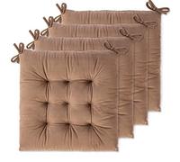WONDER MIRACLE Lot de 4 Coussins de Chaise pour chaises de Salle à Manger, Chaise de Bureau, Voiture, Sol, extérieur, terrasse, Lavage en Machine et séchage en Machine (Flanelle 40,6 x 40,6 cm,