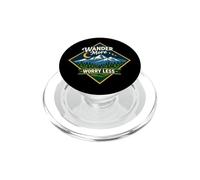 Wonder More Worry Less Montagne Aventure Nature Randonnée PopSockets PopGrip pour MagSafe