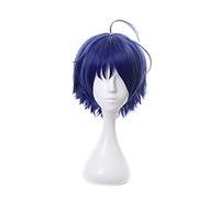 Wonder Oeuf priorité AI ohto Cosplay Perruque Bleu foncé Pince Triangulaire Coiffeur Pince résistant à la Chaleur résistant aux Cheveux synthétiques Hommes Femmes Perruque