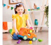 Wonder Wheels By Battat - Ve1029z - Jouet Camion Safari En Matériel Recyclable Avec Inserts En Formes D Animaux Et De Fruits - 9 Pi Ces - D S 1 Ans