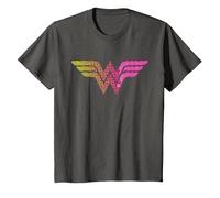 Wonder Woman 80th Pop Art Wonder Logo T-Shirt, Enfant, Asphalte, 8 Ans