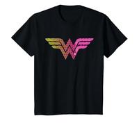 Wonder Woman 80th Pop Art Wonder Logo T-Shirt, Enfant, Noir, 2 Ans
