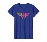 Wonder Woman 80th Pop Art Wonder Logo T-Shirt, Femme, Bleu Royal, L