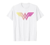 Wonder Woman 80th Pop Art Wonder Logo T-Shirt, Homme, Blanc, XL