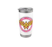 Wonder Woman 80th Truth, Compassion, Strength Flying Logo Gobelet isotherme en acier inoxydable double paroi