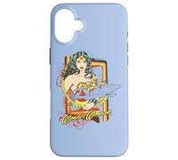 Wonder Woman and Invisible Jet Coque pour iPhone 16 Plus