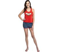 Wonder Woman aux femmes Logo Mesh Tank & Shorts Set Pyjama Grand