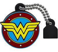 Wonder Woman DC Comics USB Flash Drive 16 GB Exclusive Soft Rubber Design, 15MB/s Read Speed, 5MB/s Write, with Chain Hold - Size: 16 GB, Colour: Multicoloured