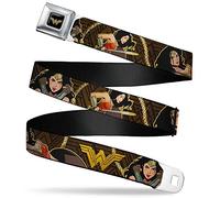 Wonder Woman Images Auto Seatbelt Buckle Strap Belt, Official Licensed by DC Comics