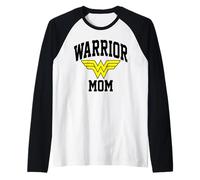 Wonder Woman Mother's Day Warrior Mom Manche Raglan
