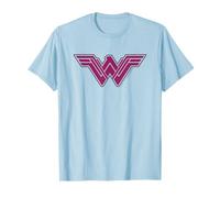 Wonder Woman Movie Pink Geometric Pattern Logo T-Shirt