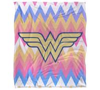 Wonder Woman Multi-Color Plaid Ultra Doux au Toucher Soyeux - 152 x 127 cm
