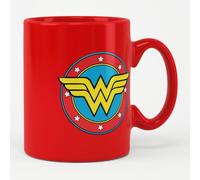 Wonder Woman Officiellement Sous Licence Shield Tasse à Café, Mug (Rouge)