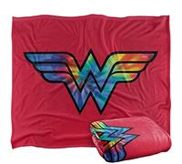 WONDER WOMAN - Plaid Super Doux au Toucher avec Logo 152 x 127 cm