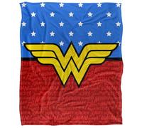 Wonder Woman Red and Blue Silky Touch Super Soft Throw Blanket 152 X 127 Cm
