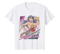 Wonder Woman Strength & Power T-Shirt, Enfant, Blanc, 8 Ans