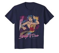 Wonder Woman Strength & Power T-Shirt, Enfant, Bleu Marine, 4 Ans
