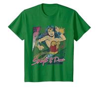 Wonder Woman Strength & Power T-Shirt, Enfant, Vert Kelly, 6 Ans