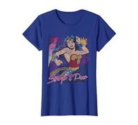 Wonder Woman Strength & Power T-Shirt, Femme, Bleu Royal, L