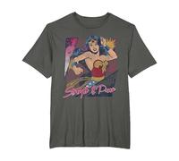 Wonder Woman Strength & Power T-Shirt, Homme Grandes Tailles, Asphalte, 6X Tall